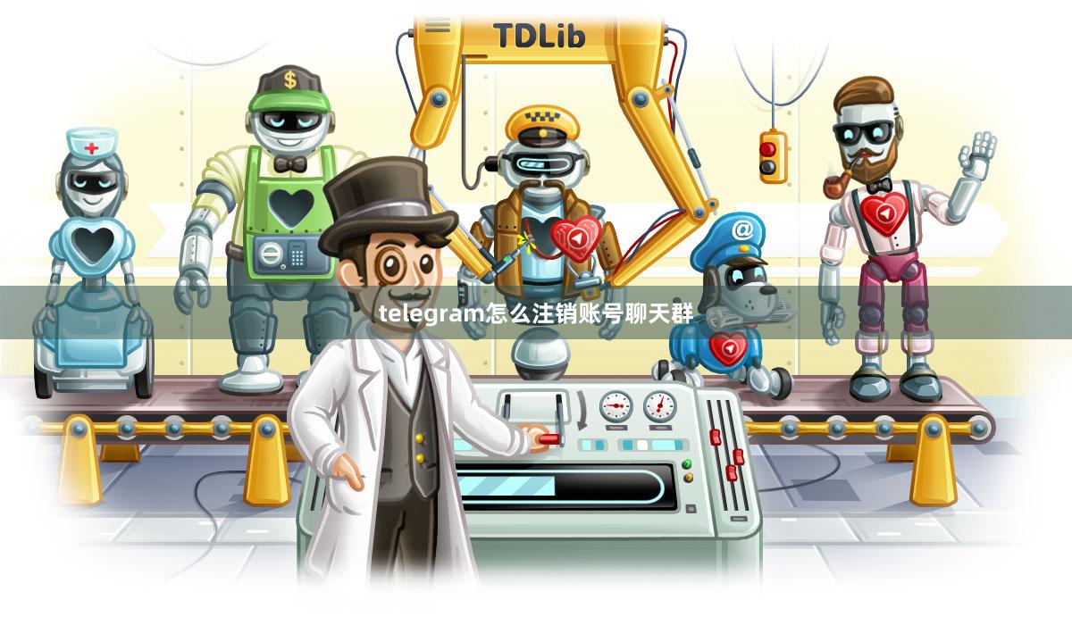 telegram怎么注销账号聊天群